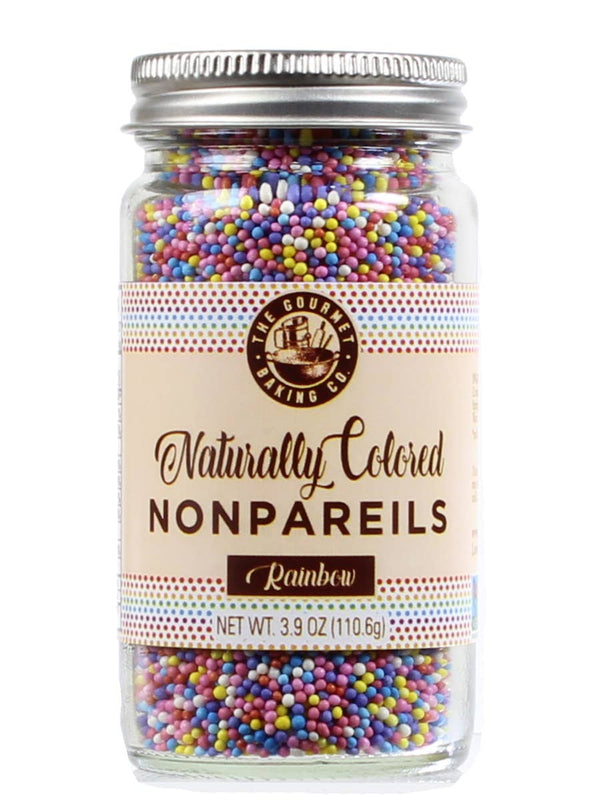 Naturally Colored Rainbow Nonpareils - 3.9 oz.
