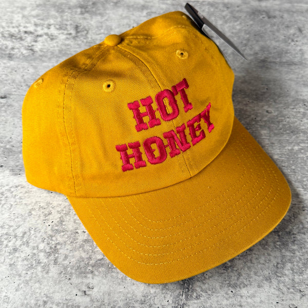Hot Honey Baseball Hat - Mustard Yellow