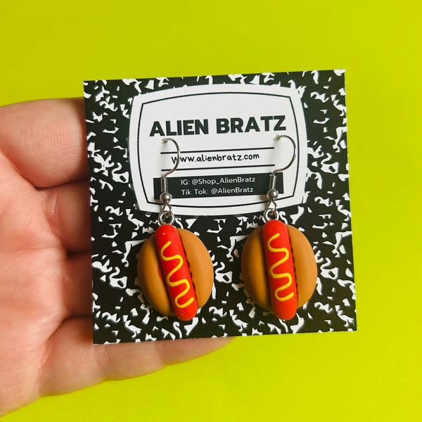 Hot Dog - Dangle Earrings