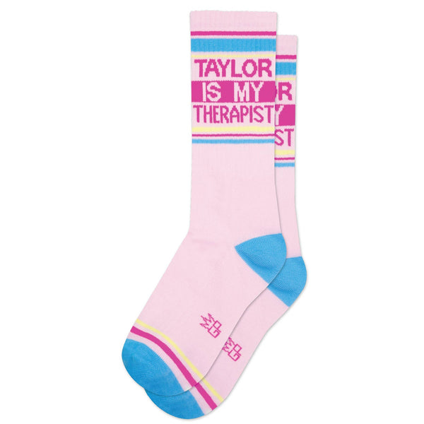 Taylor Is My Therapist - Gym Crew Socks
