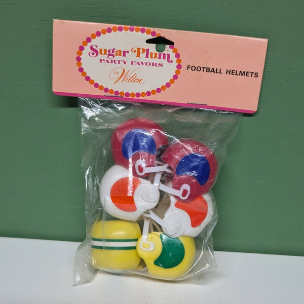 Vintage Wilton football helmets