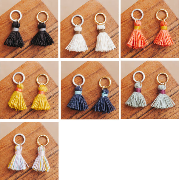 Charm Bar Tassel Charms - Gold/Silver