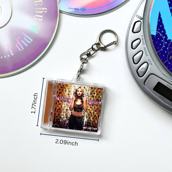 'Hit Clips' Mini CD Case Keychain - Britney Spears Oops I Did It Again