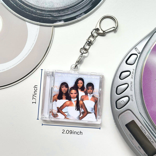 'Hit Clips' Mini CD Case Keychain - Destiny's Child Bills