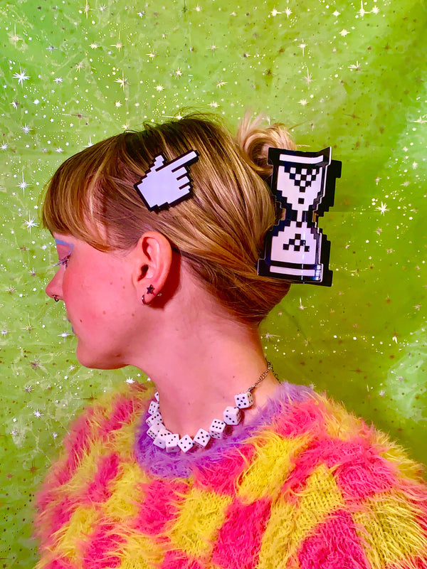 Y2K Timer Hair Claw Clip