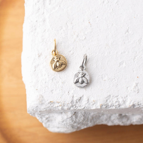Charm Bar Sweet Bee Charm - Gold/Silver