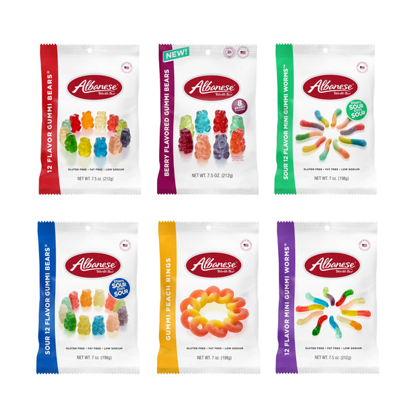 Albanese Classic Gummies - Snack Size Bags