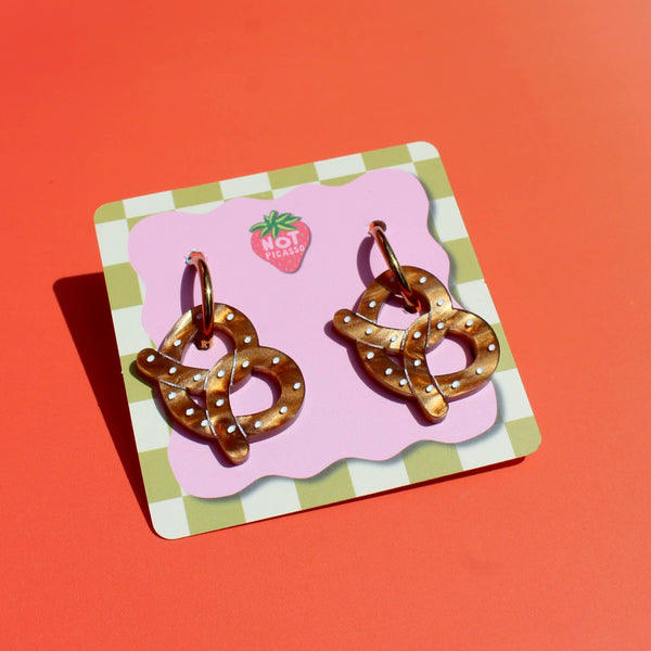 Mini Pretzels - Acrylic Earrings