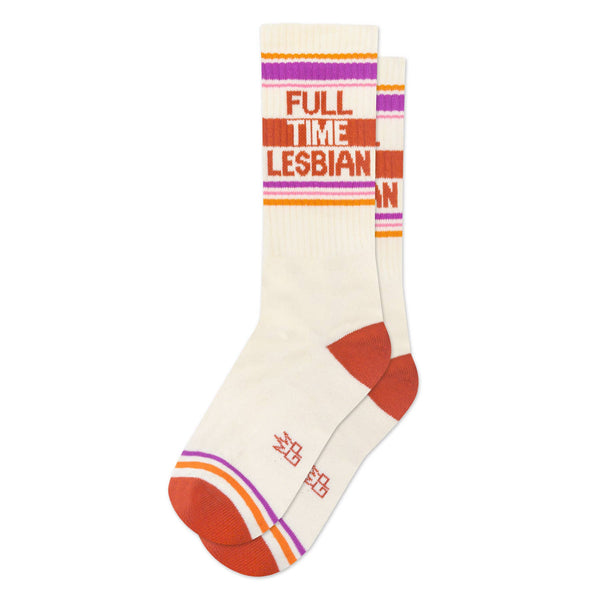Full Time Lesbian - Gym Crew Socks