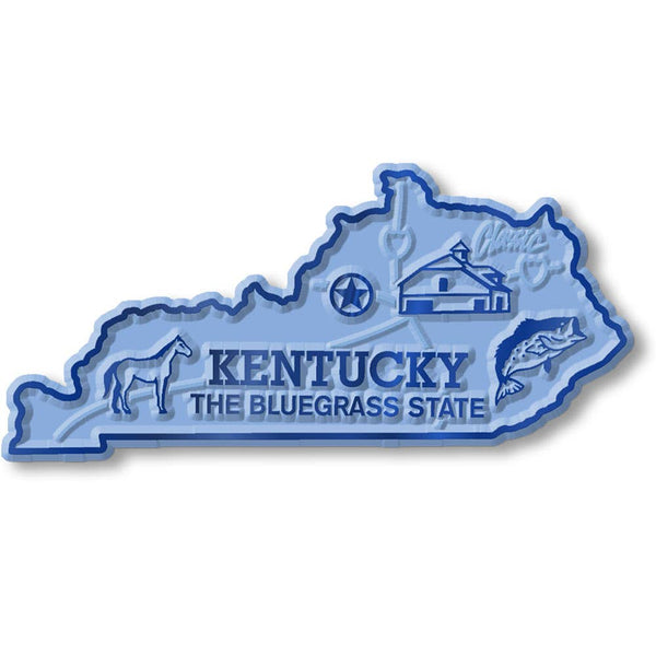 Kentucky Small State Magnet - Blue