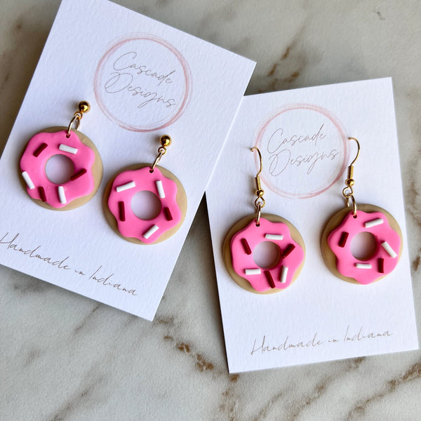 The Spinkle - Pink Donut Earring