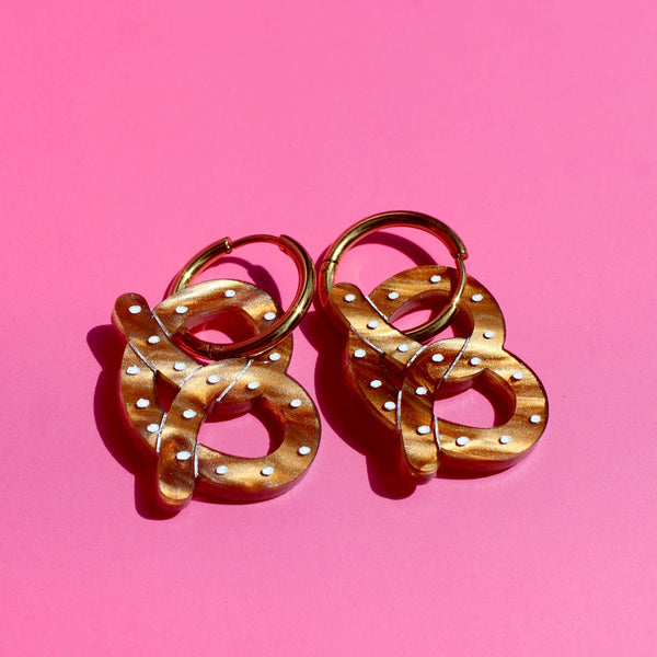 Mini Pretzels - Acrylic Earrings