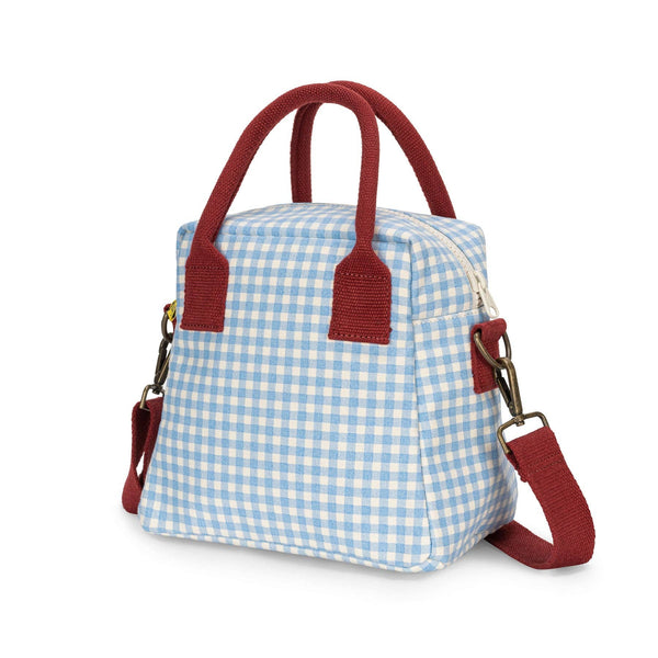 Lunch Clutch Bag - Gingham Sky