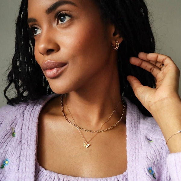 Butterfly Necklace - Silver