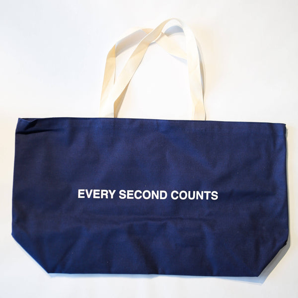 The Bear Every Second Counts Oversized Canvas Tote