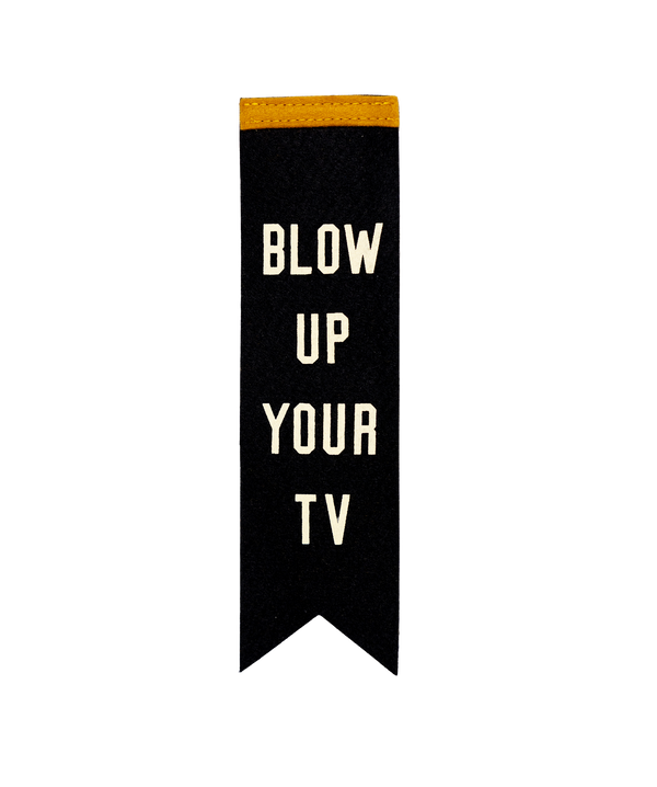 Blow Up Your TV Bookmark - John Prine x Oxford Pennant