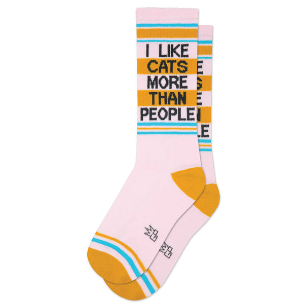 I Like Cats More Than People - Gym Crew Socks