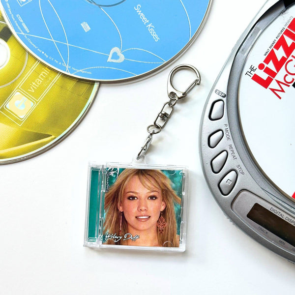 'Hit Clips' Mini CD Case Keychain - Hilary Duff So Yesterday