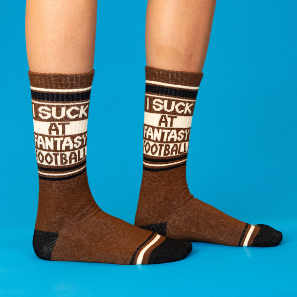 I Suck At Fantasy Football - Gym Crew Socks