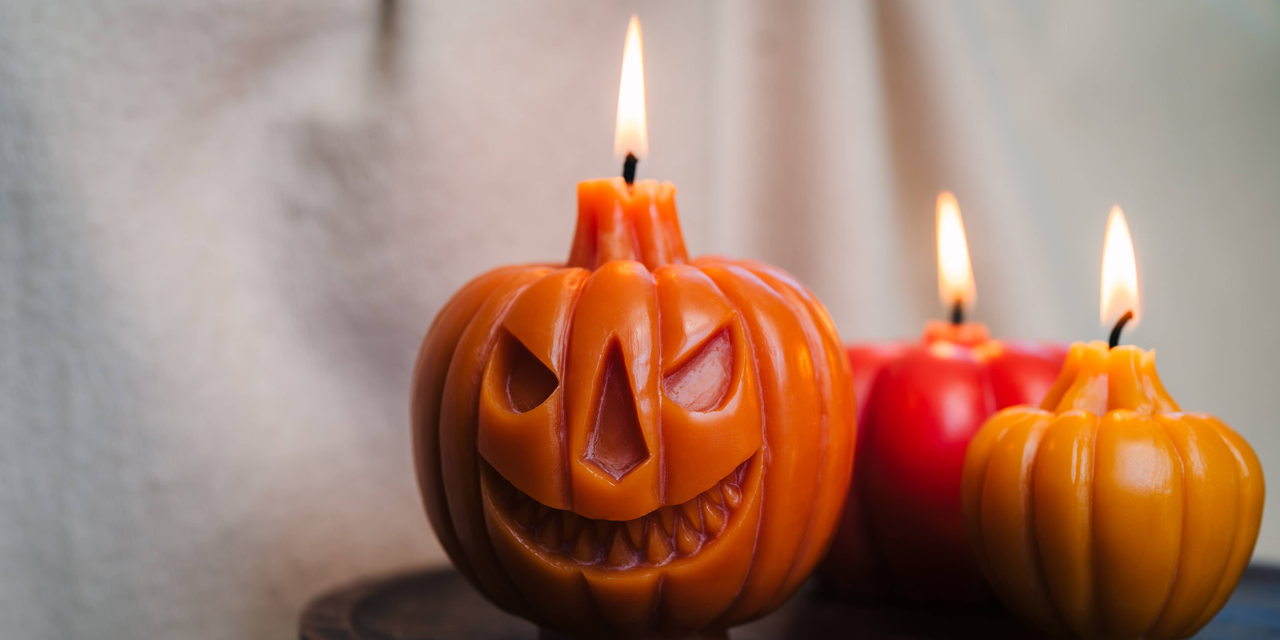 Beeswax Two-Faced Jack-O-Lanterns: Orange – River City Coffee and