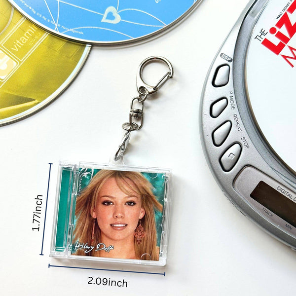 'Hit Clips' Mini CD Case Keychain - Hilary Duff So Yesterday