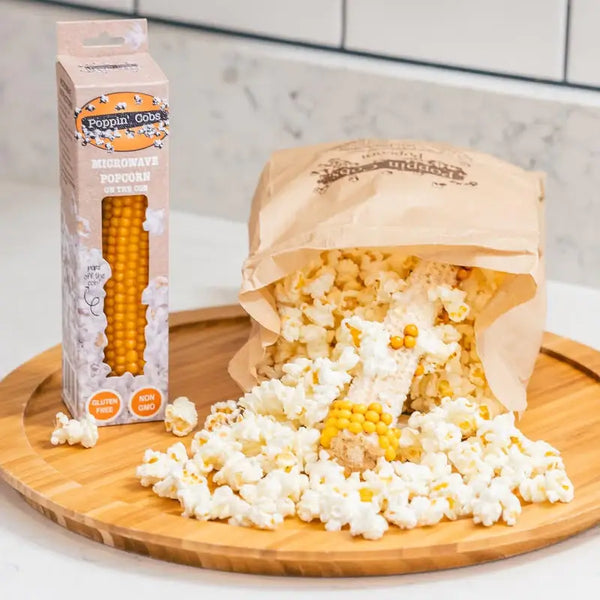 Poppin' Cobs Microwave Popcorn on the Cob - Single Cobs
