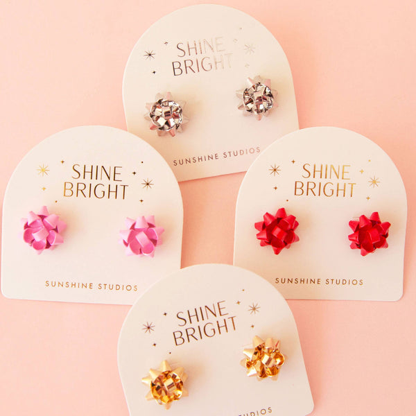 Holiday Bow Earrings