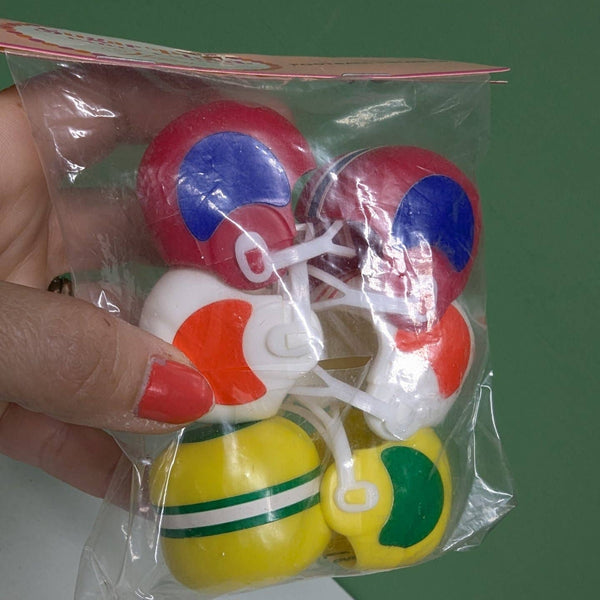 Vintage Wilton football helmets