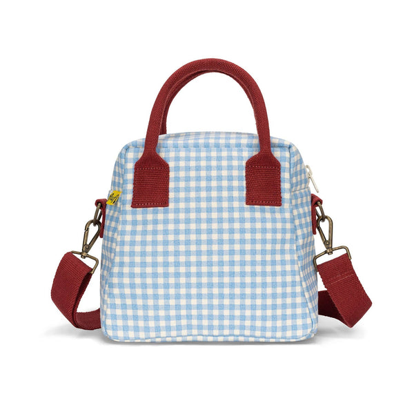 Lunch Clutch Bag - Gingham Sky