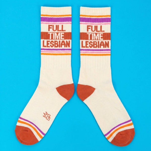 Full Time Lesbian - Gym Crew Socks