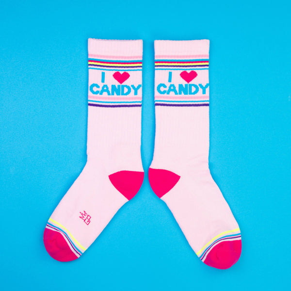 I Heart Candy - Gym Crew Socks