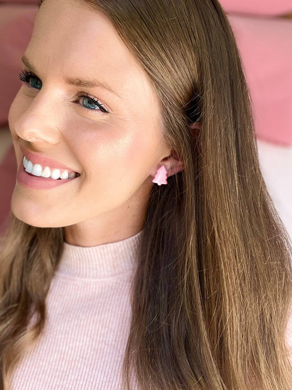 The Evergreen - Tree Clay Earring Studs