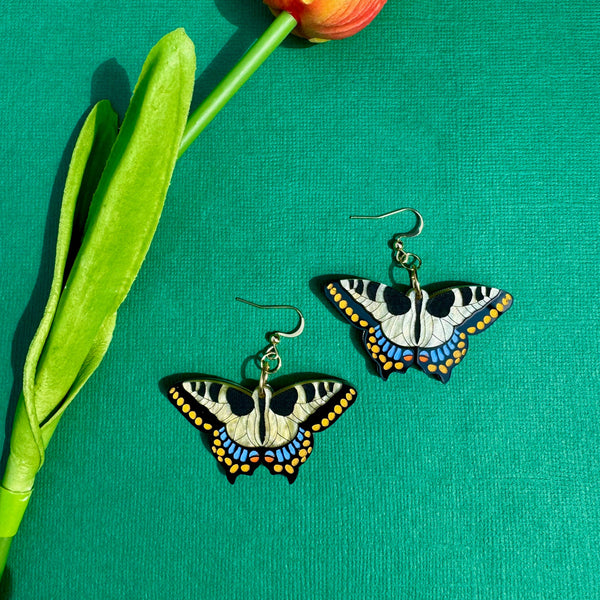 Swallowtail Butterflies - Acrylic Earrings