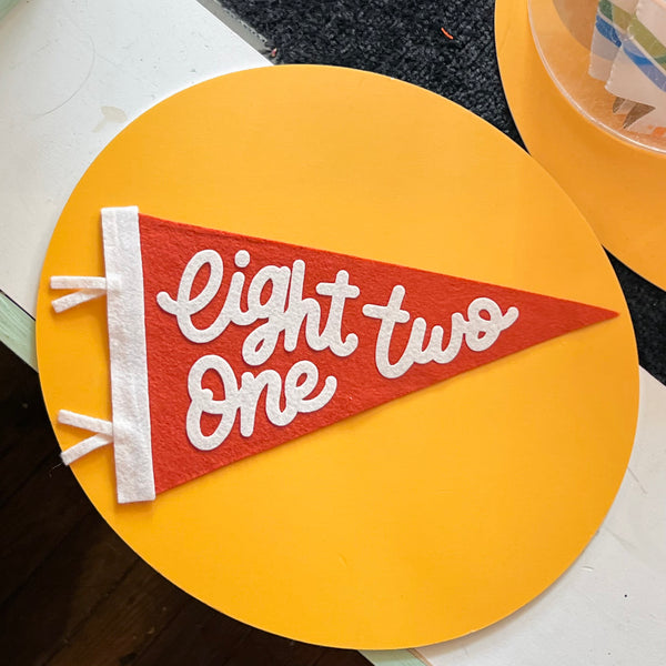 Eight One Two Wool Pennant