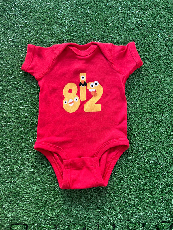 812 Funny Face Onesie - Red
