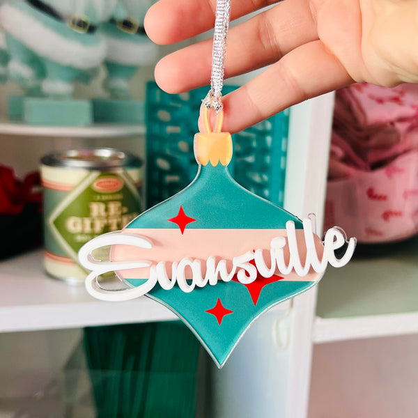 Evansville Vintage Bauble - Acrylic Ornament