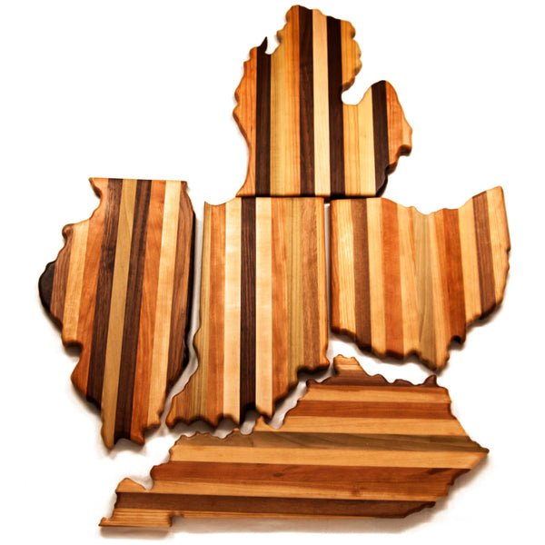 Wood Illinois Cutting Board