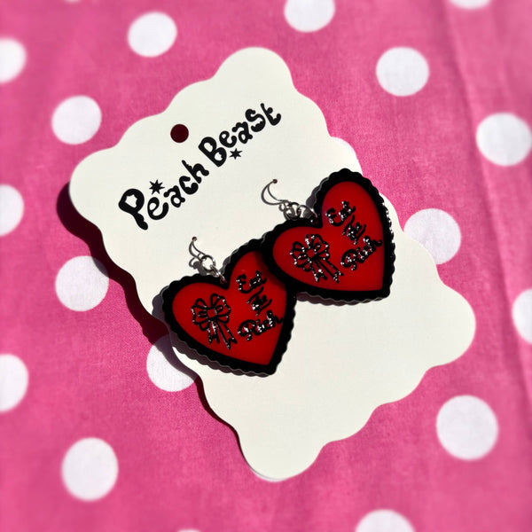 Eat The Rich - Heart Statement Earrings