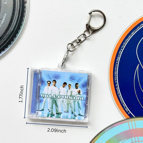 'Hit Clips' Mini CD Case Keychain - Back Street Boys I Want It That Way