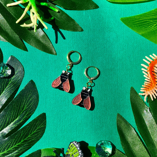 Just The Fly - Acrylic Earrings