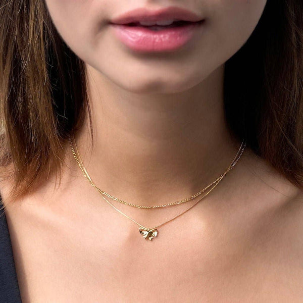 Adora-Bow Necklace - Gold