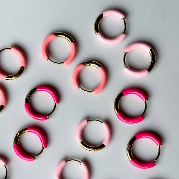 The Pepa - Colorful Huggie Earrings