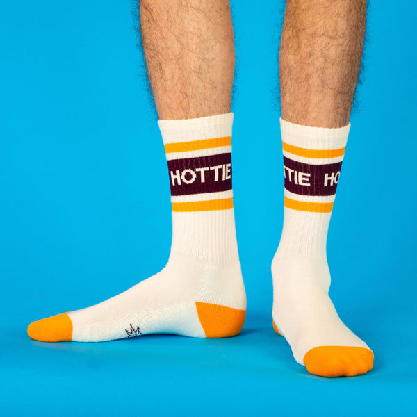 Hottie - Gym Crew Socks - River City Coffee and Goods 