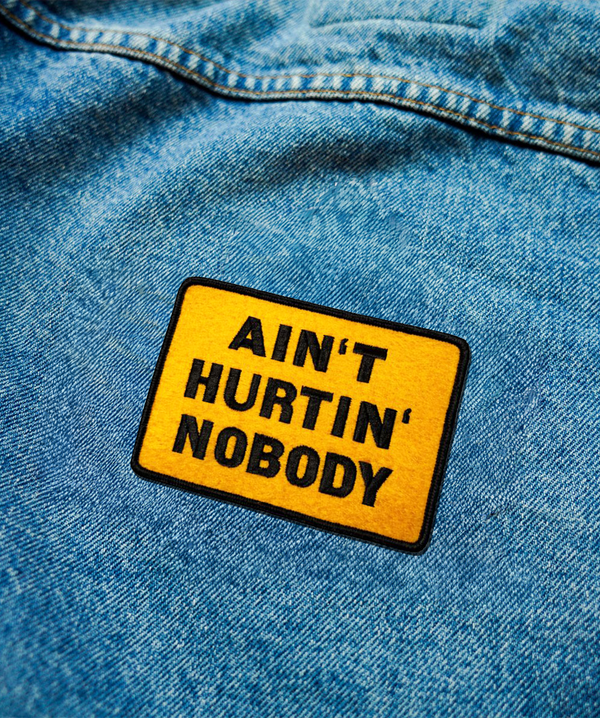 Ain't Hurtin' Nobody Embroidered Patch - John Prine x Oxford Pennant