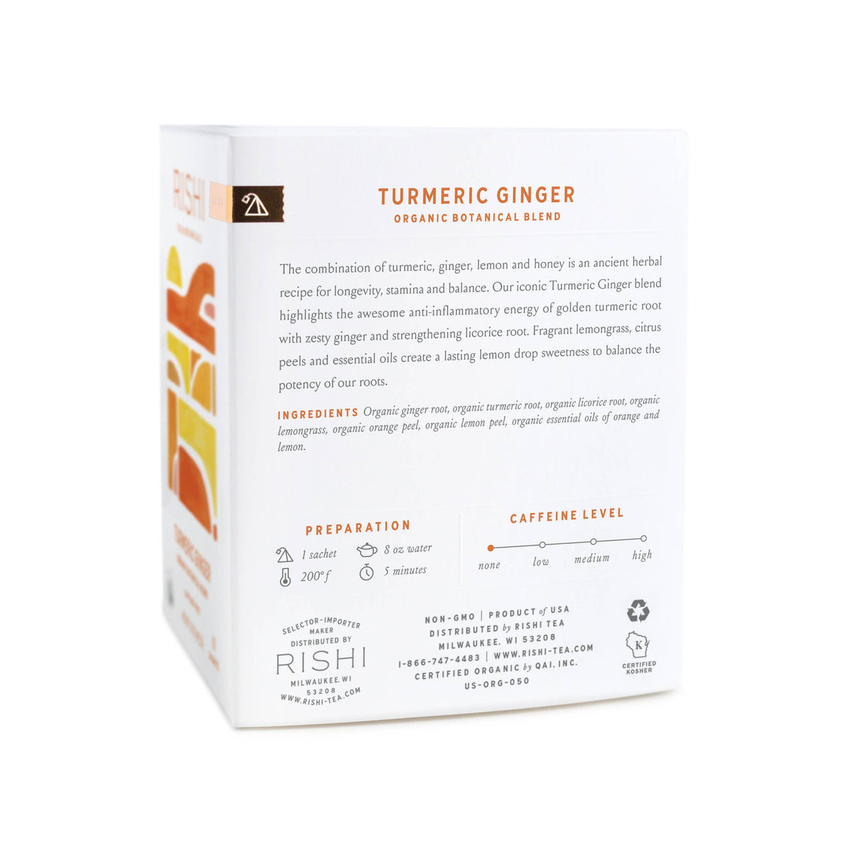 Turmeric Ginger Organic Herbal Tea Sachets – River City Coffee and Goods