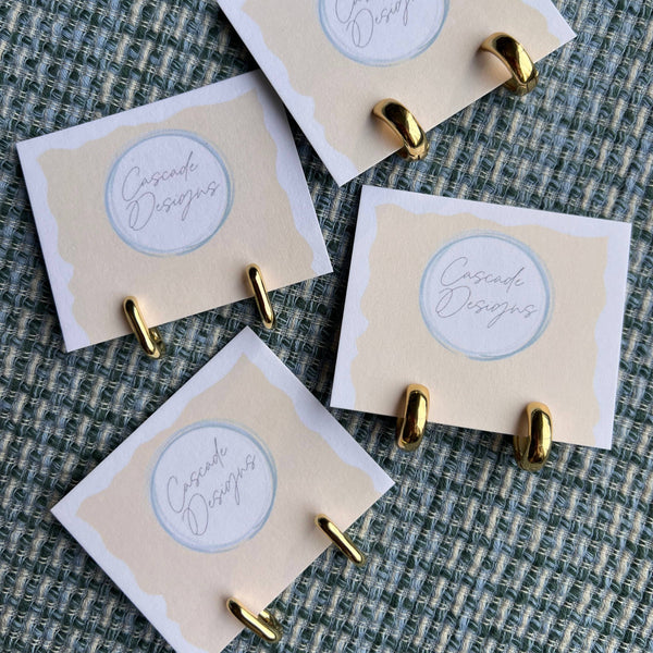 The Julia - 18K Gold Filled Huggie Earrings