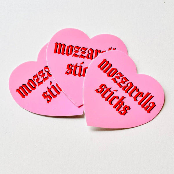 Mozzarella Sticks - Heart Shaped Sticker