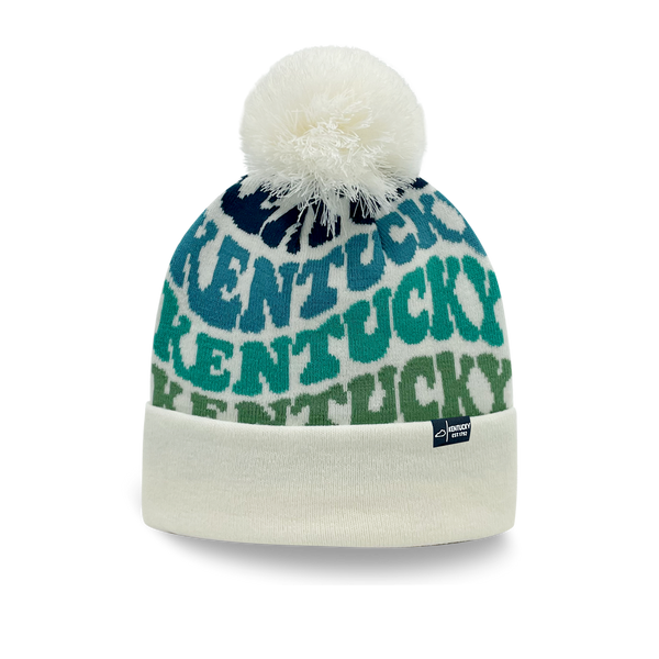 Kentucky Pom Pom Beanie - Cool Colors