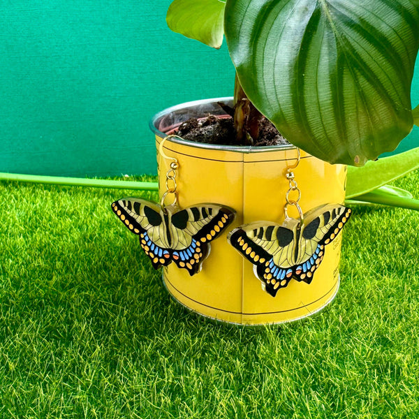 Swallowtail Butterflies - Acrylic Earrings