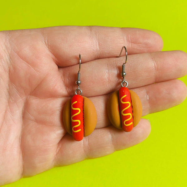 Hot Dog - Dangle Earrings